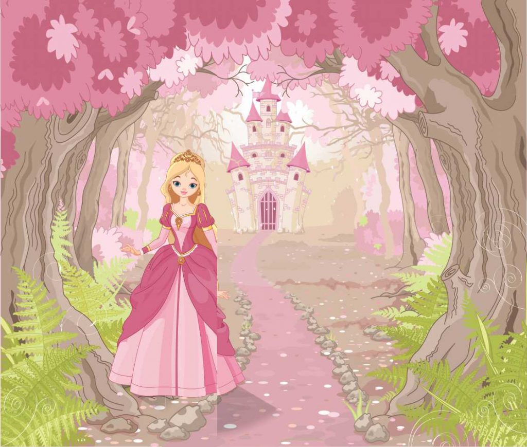 Papel De Parede Princesa Com Castelo Arquiprojeto 7518