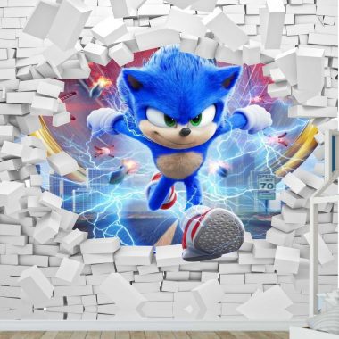 Papel de Parede Foto Mural Personagem Sonic